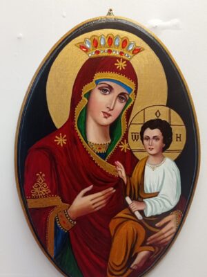 Ръчно рисувана икона на Света Богородица Скоропослушница 4