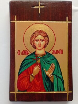 Ръчно рисувана икона на Свети Анатолий