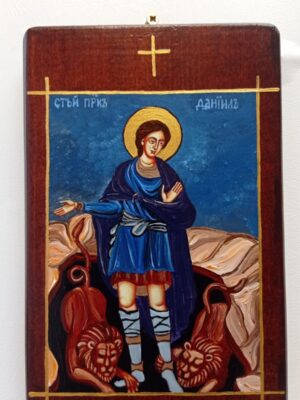 Ръчно рисувана икона на Свети Данаил