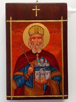 Ръчно рисувана икона на Свети Лазар