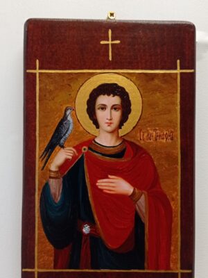 Ръчно рисувана икона на Свети Трифон
